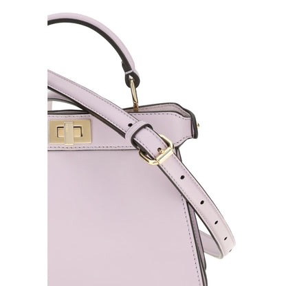 Fendi Purple Calf Leather Bos Taurus Handbag