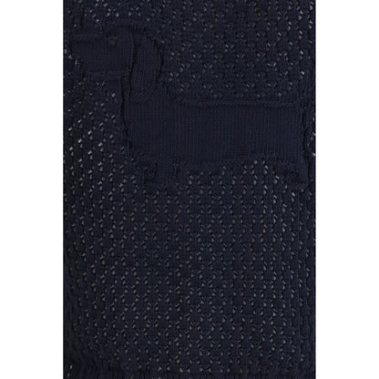 Thom Browne Blue Cotton Cardigan