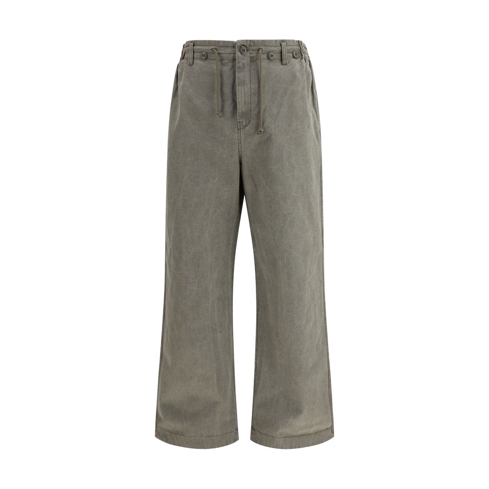 Golden Goose Bicolor Cotton Casual Pants