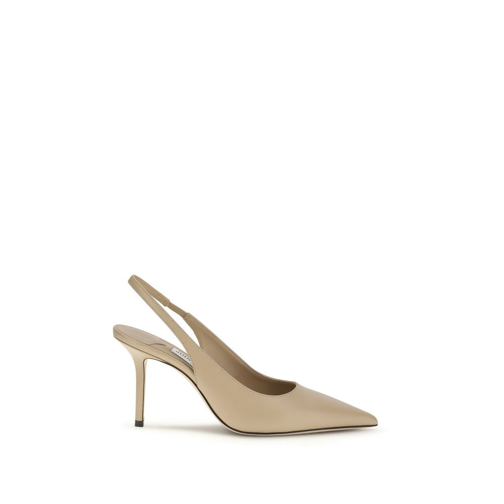 Jimmy Choo Beige Calf Leather Bos Taurus Platform Pumps