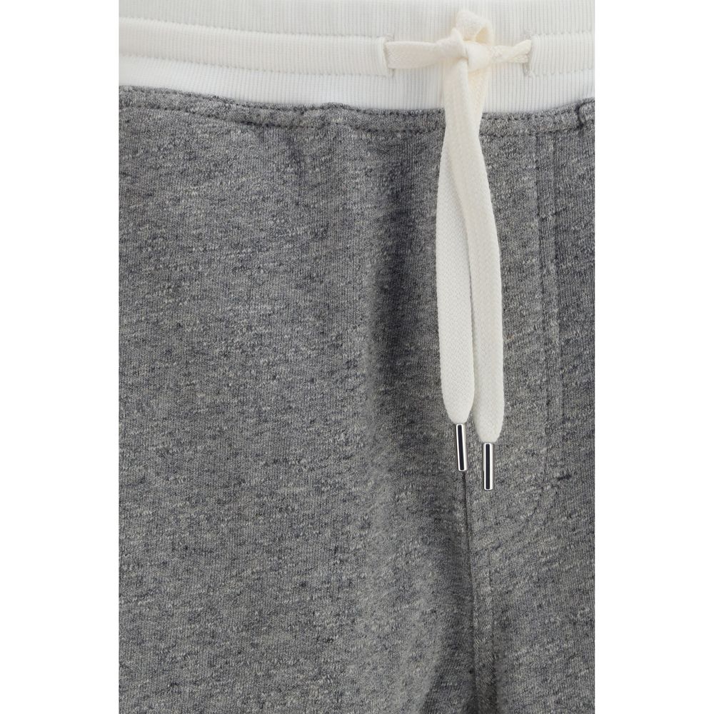 Brunello Cucinelli Gray Cotton Joggers (Workout Pants)
