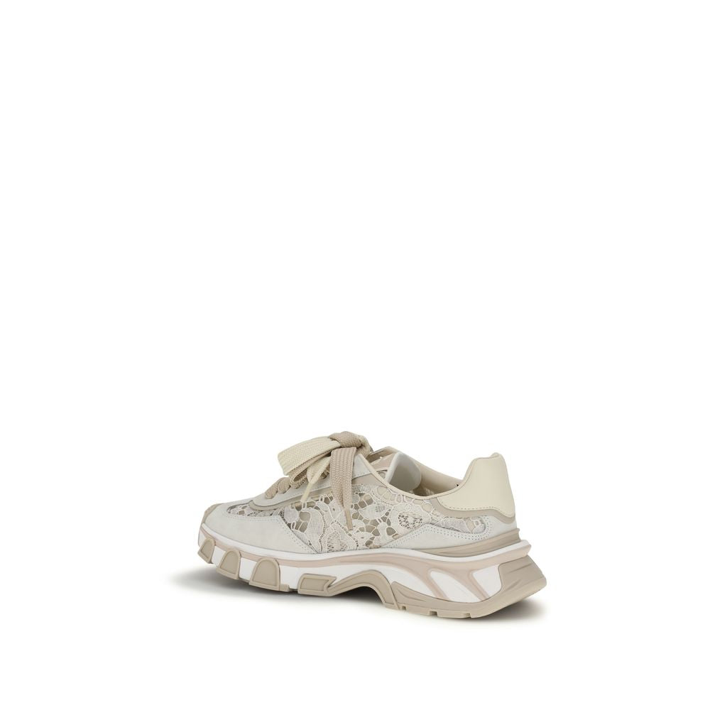 Dolce & Gabbana Beige Polyamide Low Top Sneakers