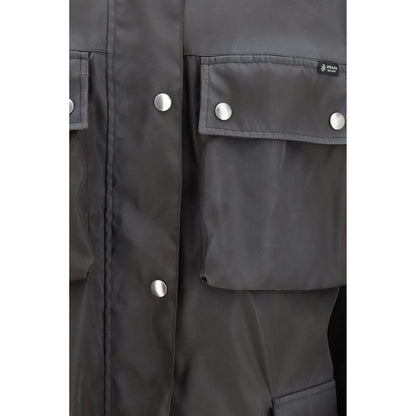 Prada Gray Recycled Polyamide Shell Jacket