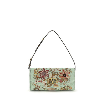Valentino Garavani Multicolor Silk Clutch Bag