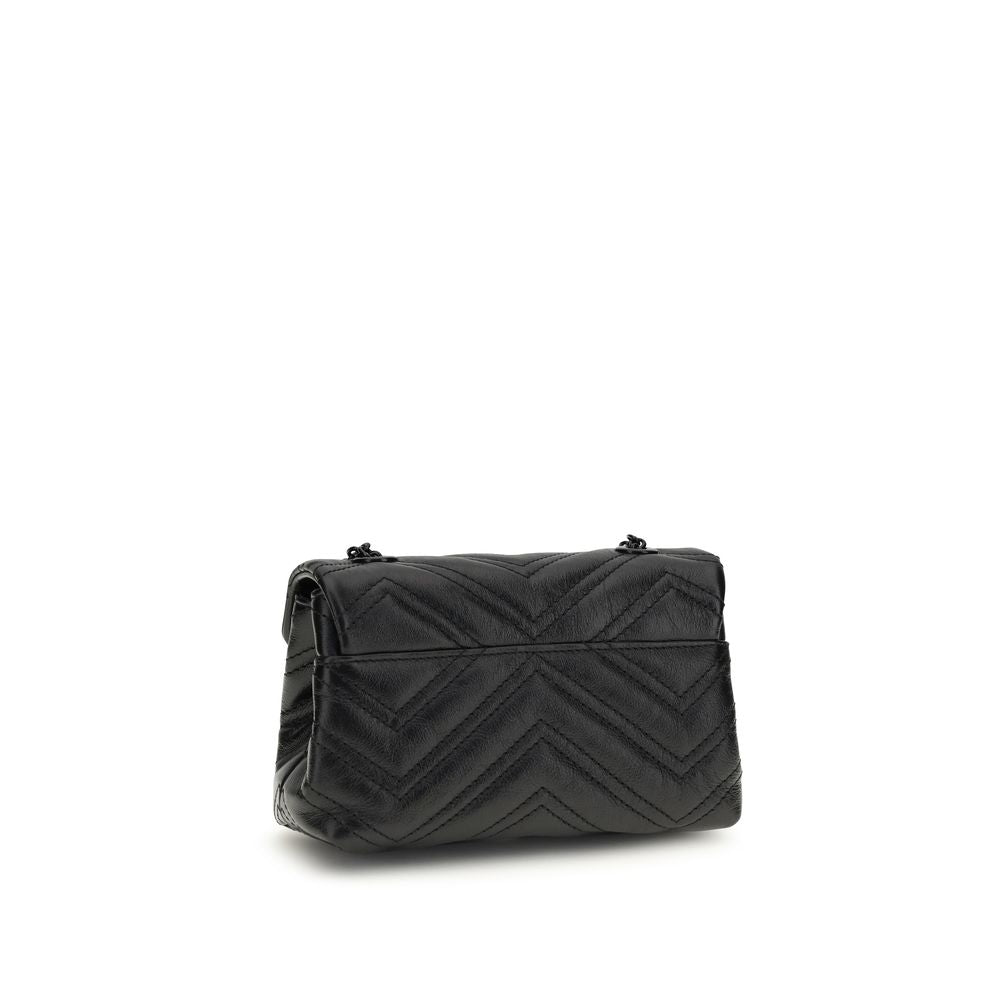 Gucci Black Calf Leather Bos Taurus Shoulder Bag