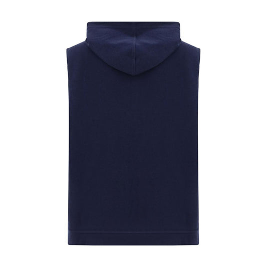 Brunello Cucinelli Blue Cotton Sweatshirt