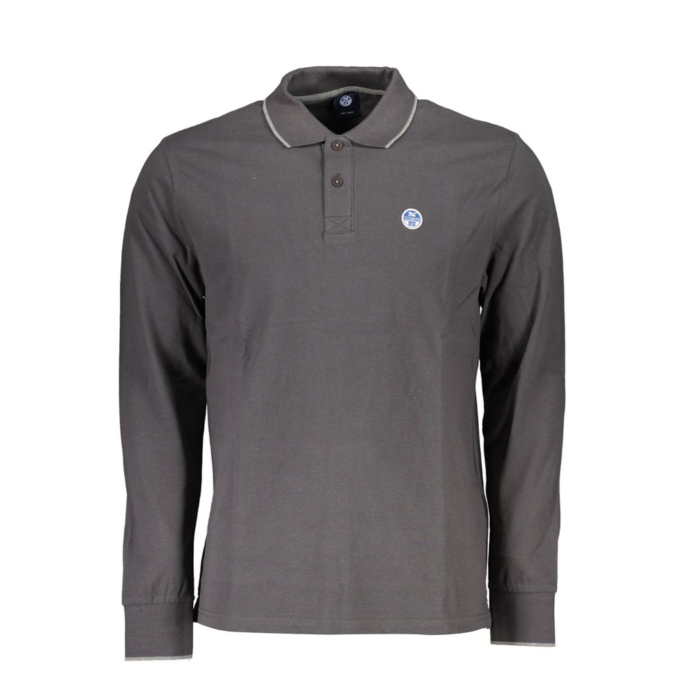 North Sails Grigio Cotton Men Polo