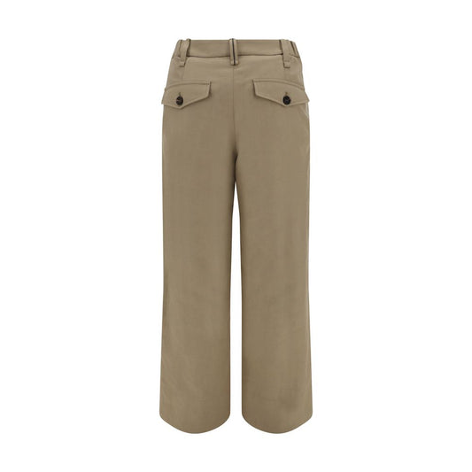 Brunello Cucinelli Beige Cotton Casual Pants