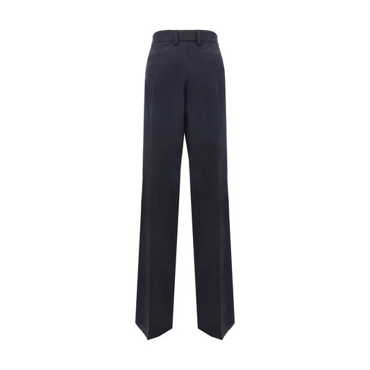 Prada Blue Wool Casual Pants