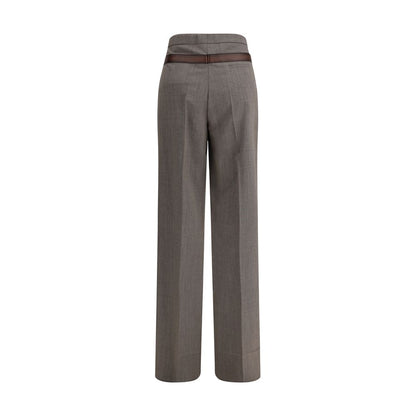 Prada Gray Wool Casual Pants