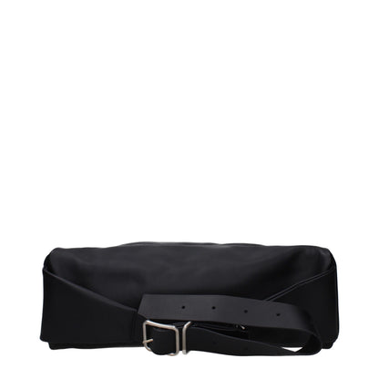 Jil Sander Black Leather Backpack
