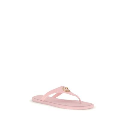 Versace Multicolor Rubber Flip-Flop Sandals