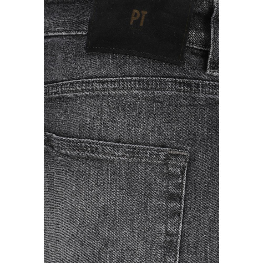 PT Torino Black Cotton Jeans Denim