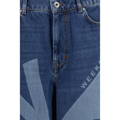 Max Mara Blue Cotton Jeans Denim