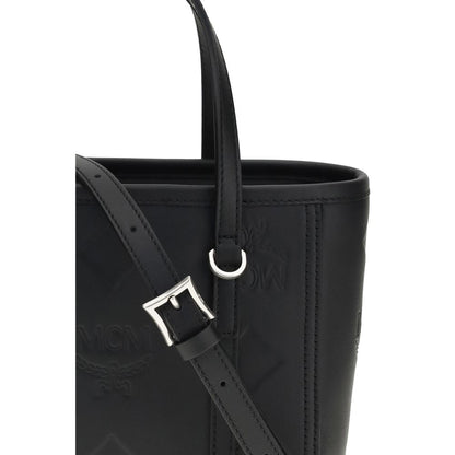 MCM Black Calf Leather Bos Taurus Shoulder Bag