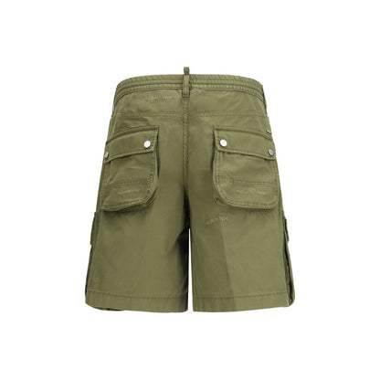 Dsquared² Bicolor Cotton Bermuda Shorts