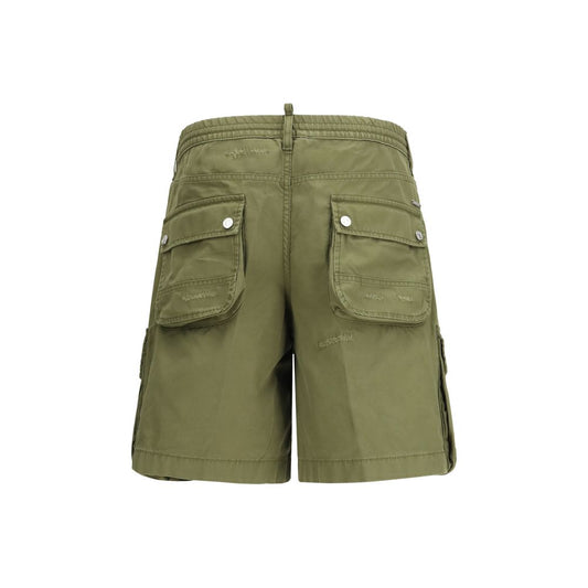 Dsquared² Bicolor Cotton Bermuda Shorts