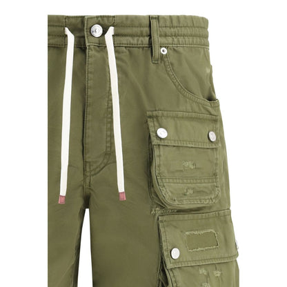 Dsquared² Bicolor Cotton Bermuda Shorts