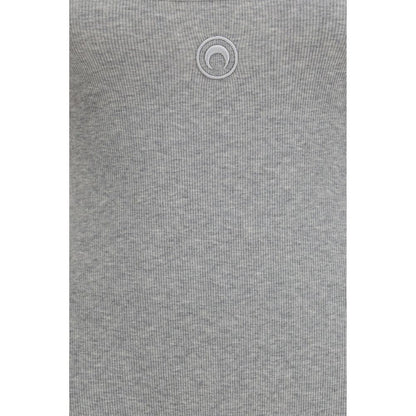Marine Serre Gray Cotton Jumpsuit