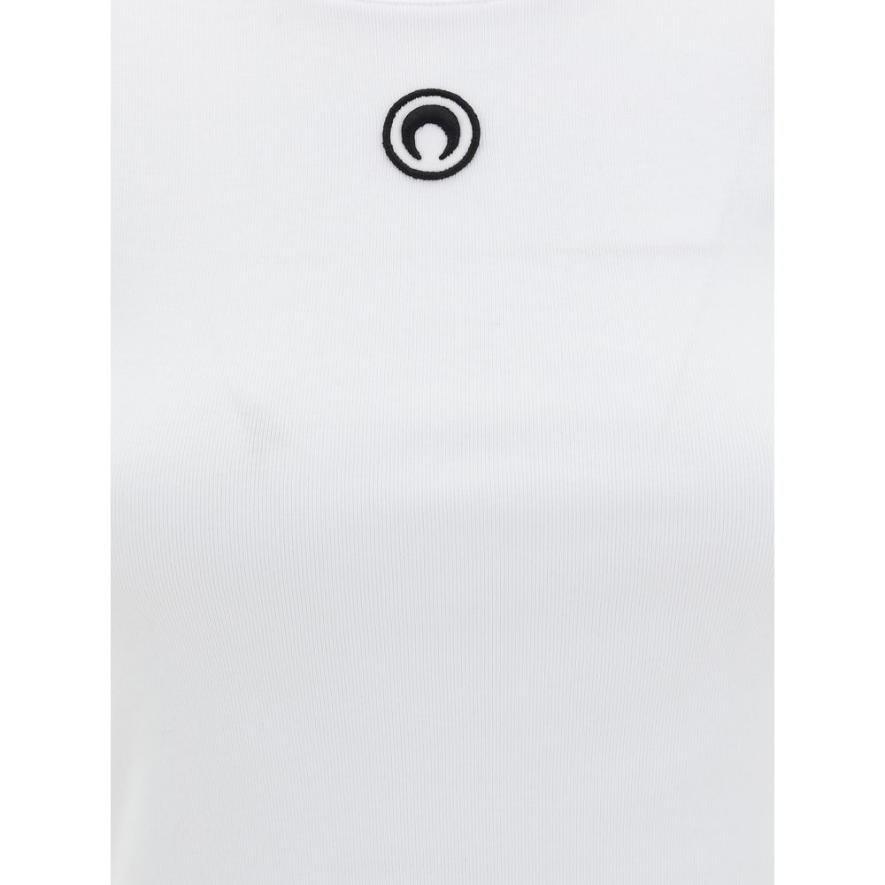 Marine Serre White Cotton T-Shirt