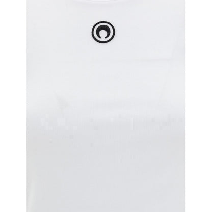 Marine Serre White Cotton T-Shirt