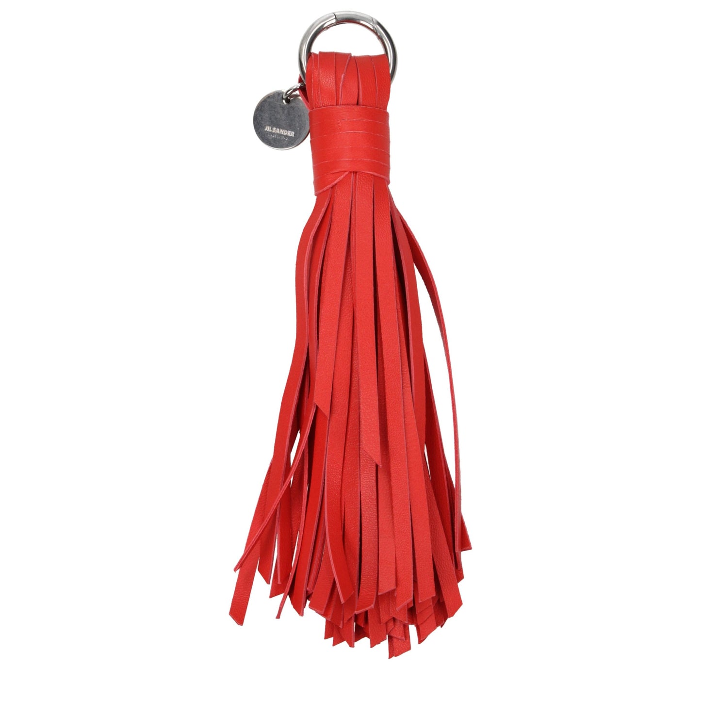 Jil Sander Red Leather Keychain
