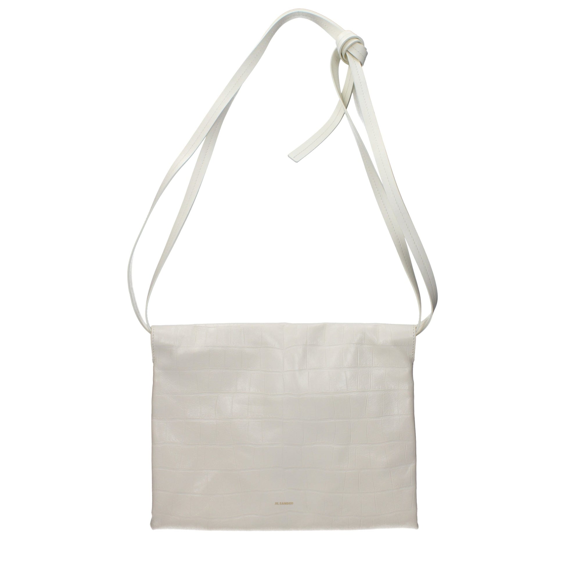 Jil Sander Beige Leather Crossbody Bag