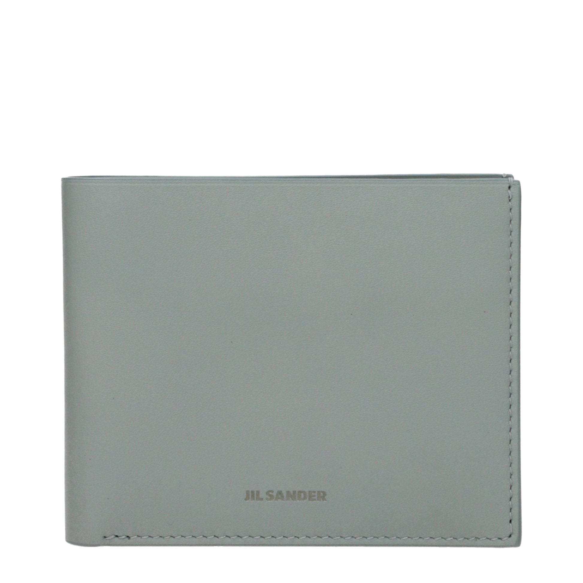 Jil Sander Green Leather Wallet
