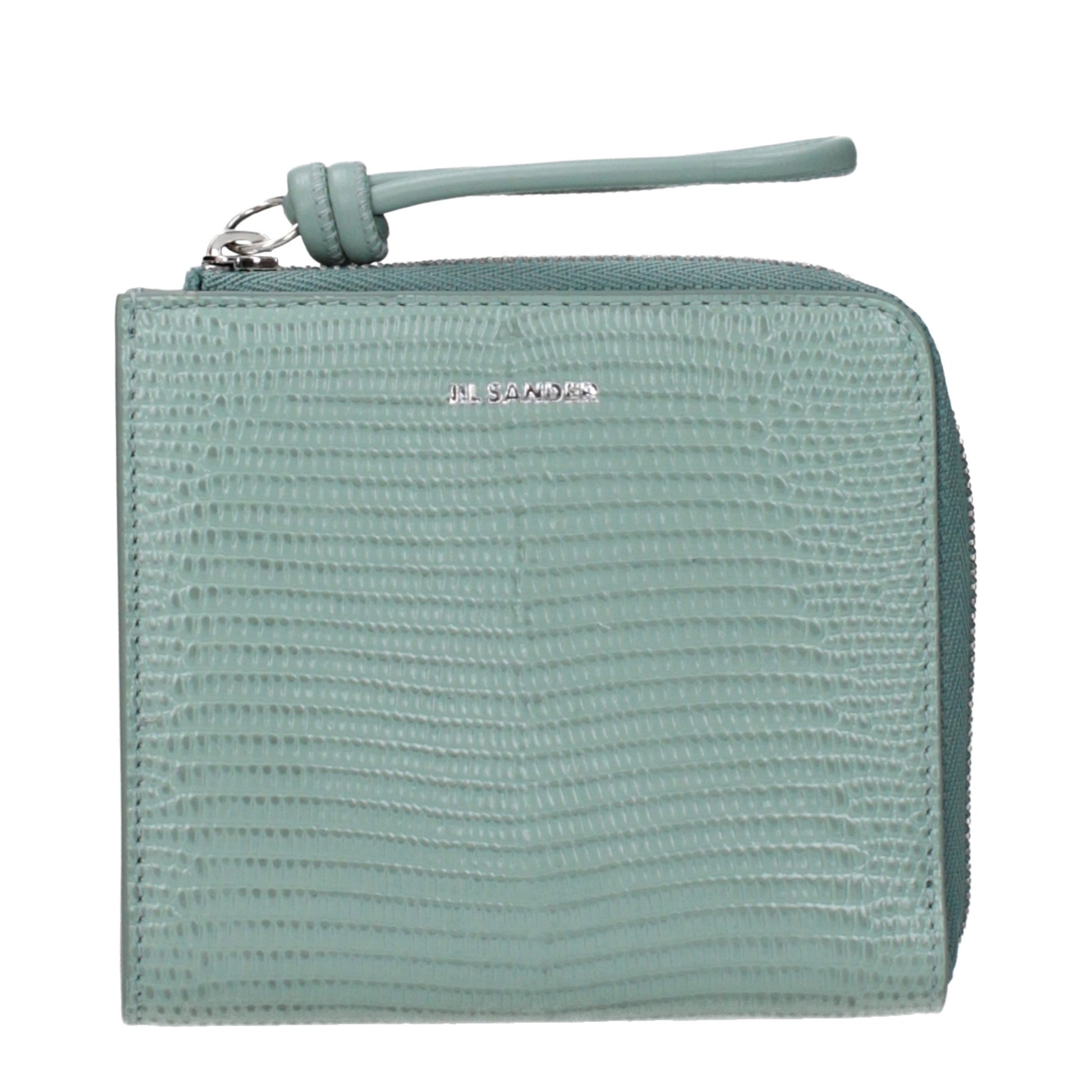 Jil Sander Green Leather Wallet