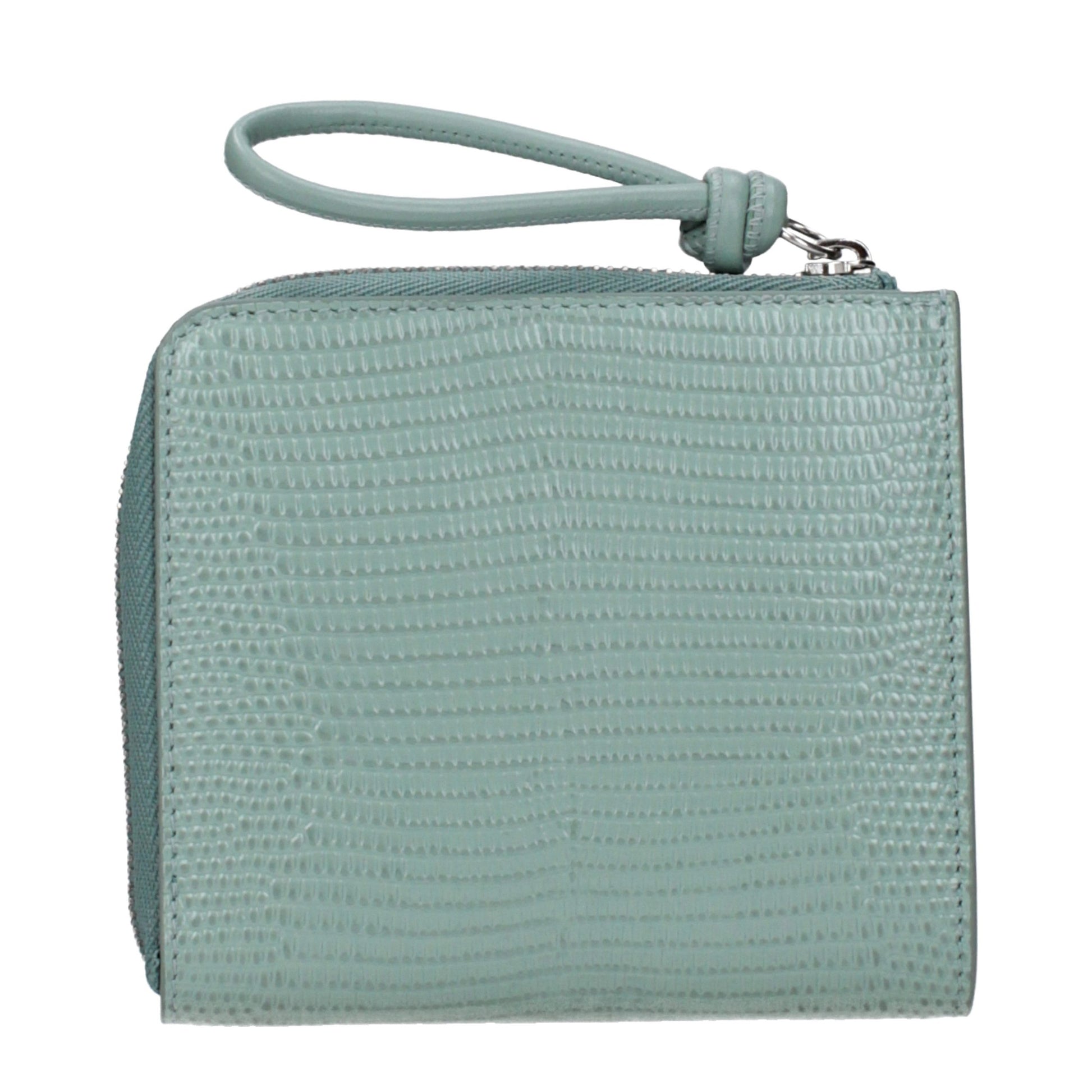 Jil Sander Green Leather Wallet