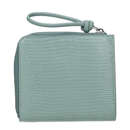 Jil Sander Green Leather Wallet