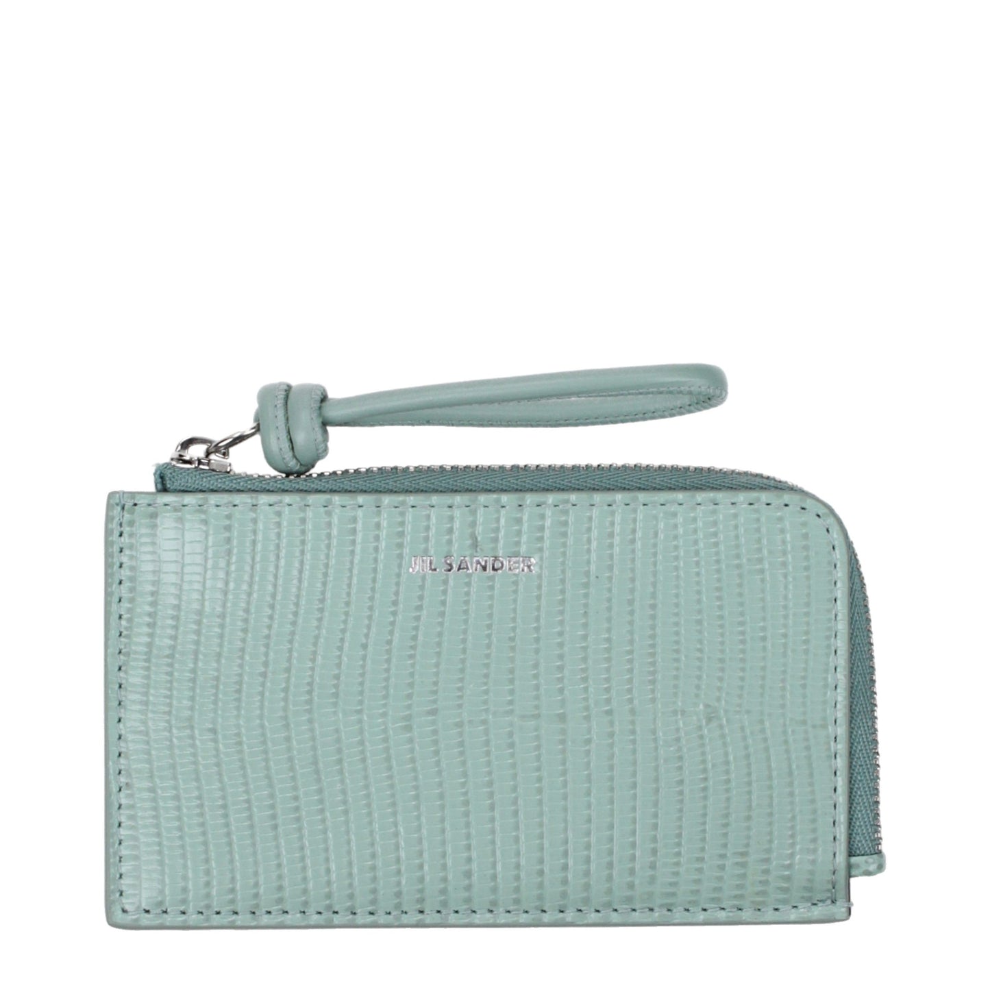 Jil Sander Green Leather Wallet