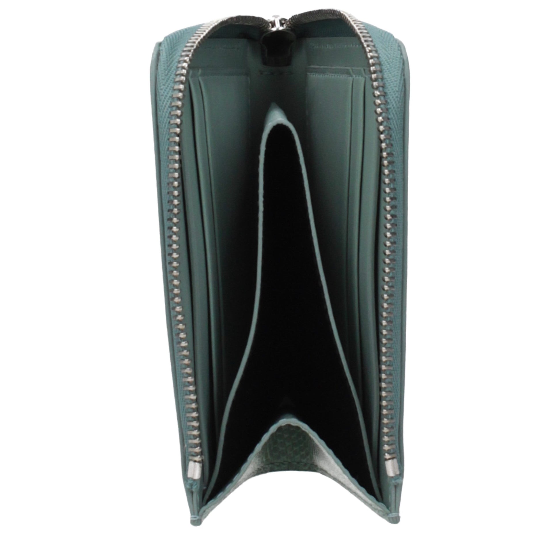 Jil Sander Green Leather Wallet
