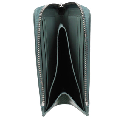 Jil Sander Green Leather Wallet