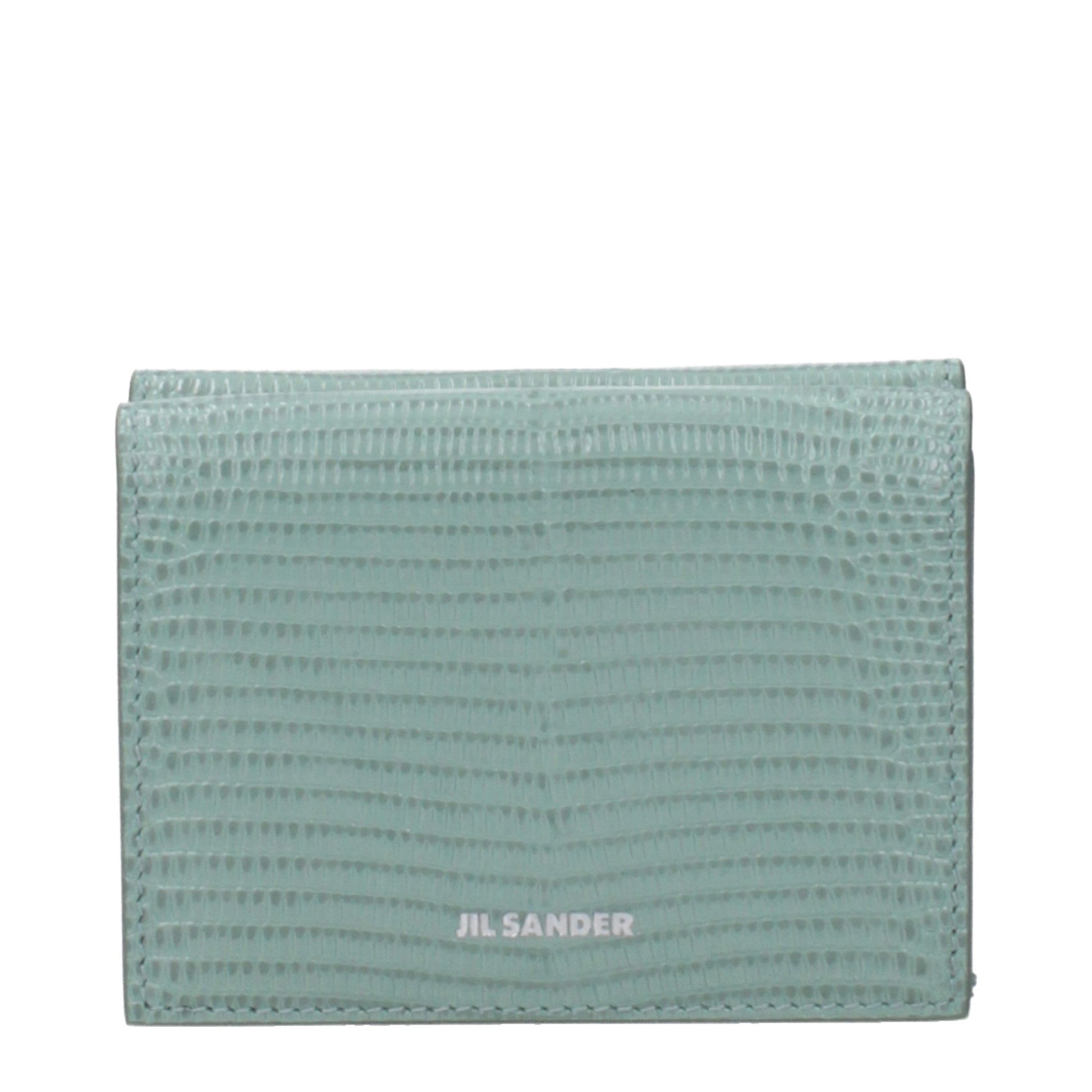 Jil Sander Green Leather Wallet