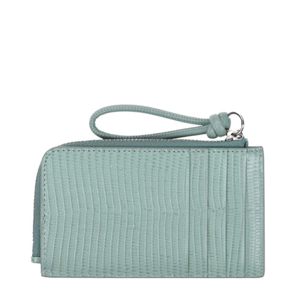 Jil Sander Green Leather Wallet