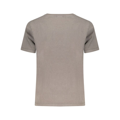 Desigual Grigio Cotton Women T-Shirt