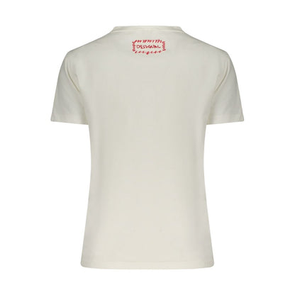 Desigual White Cotton Women T-Shirt