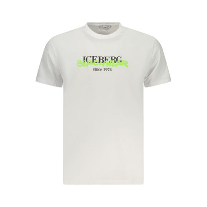 Iceberg Neon Cotton Men T-Shirt