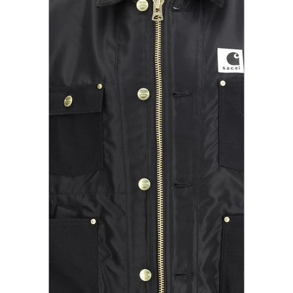 Sacai Black Cotton Bomber