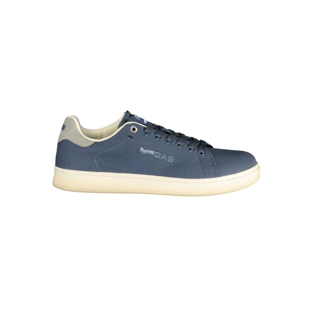Gas Blue Polyester Men Sneaker