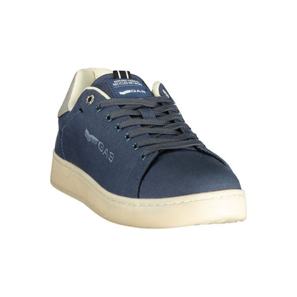 Gas Blue Polyester Men Sneaker