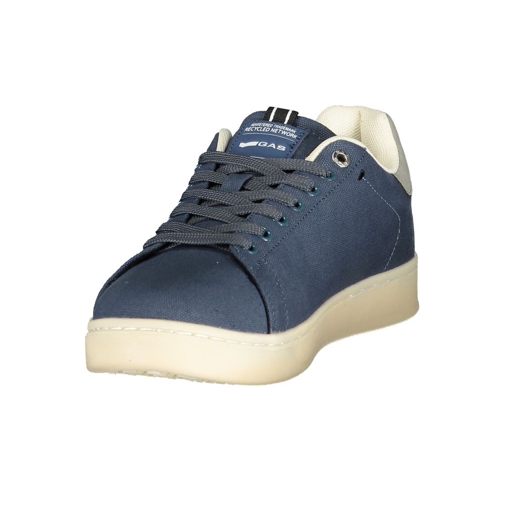 Gas Blue Polyester Men Sneaker