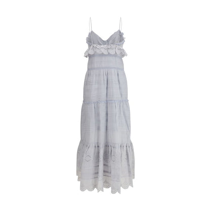 Marant Etoile Blue Cotton Casual Dress