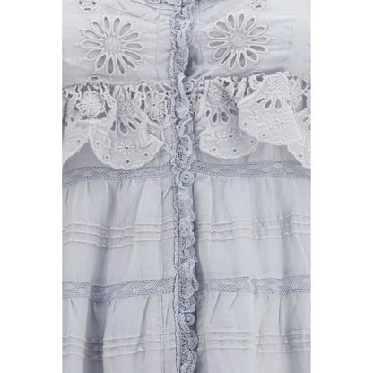 Marant Etoile Blue Cotton Casual Dress