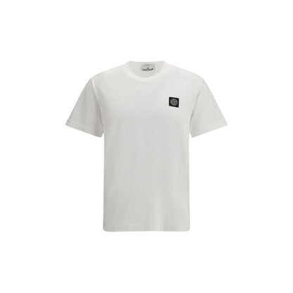 Stone Island White Cotton T-Shirt