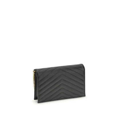 Saint Laurent Black Calf Leather Bos Taurus Shoulder Bag