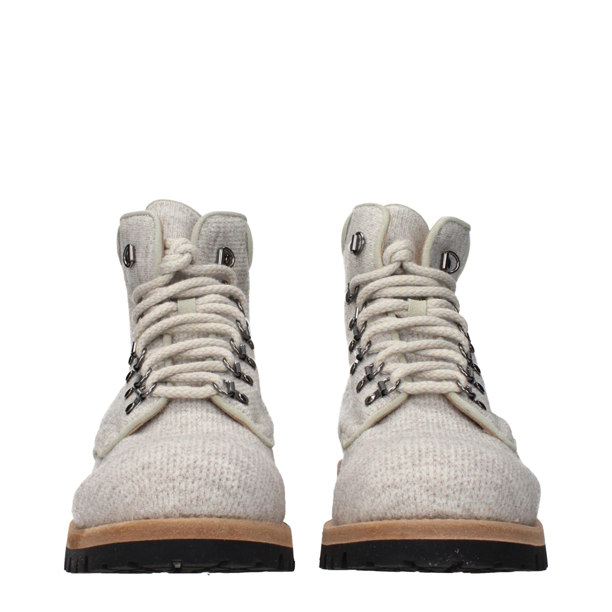 Eleventy Beige Fabric Ankle Boots