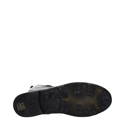 Eleventy Black Leather Over The Knee