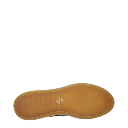 Eleventy Green Leather Slip-On Loafers